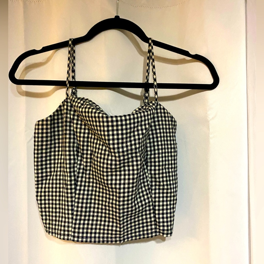 Plaid crop top